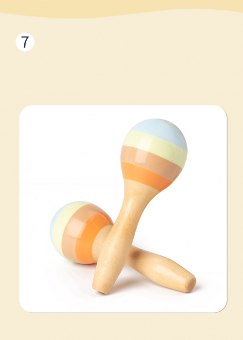 Instrumente Muzicale Montessori din Lemn pentru Copii - Set 7 bucati [13]