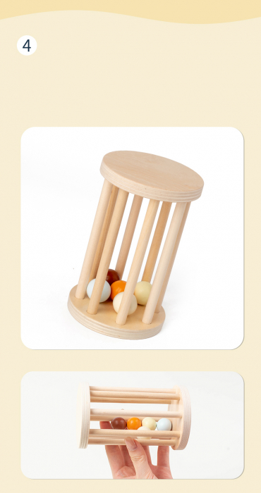 Instrumente Muzicale Montessori din Lemn pentru Copii - Set 7 bucati [11]
