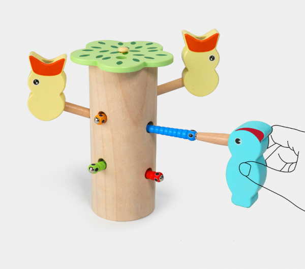 Joc de lemn Dexteritate Magnetic Copacul cu Pui [5]