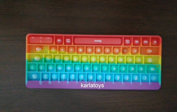 Joc antistrees din silicon Pop it Tastatura Multicolora Keyboard [7]