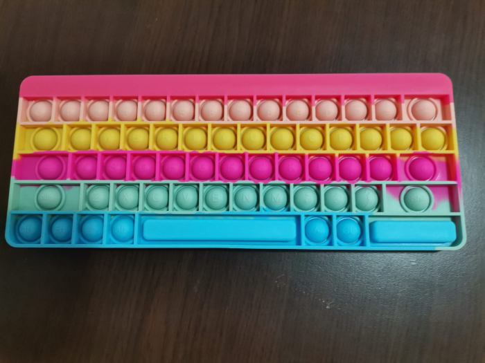 Joc antistrees din silicon Pop it Tastatura Multicolora Keyboard [4]