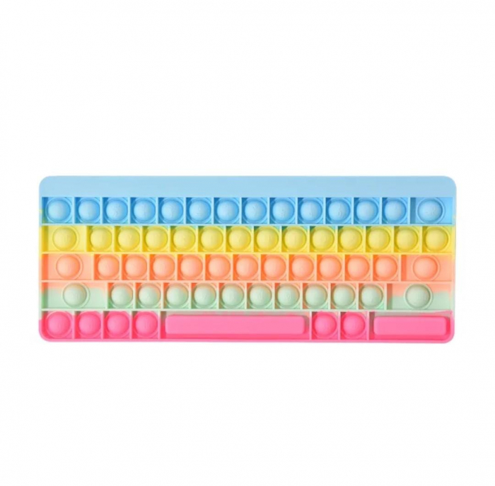 Joc antistrees din silicon Pop it Tastatura Multicolora Keyboard [2]