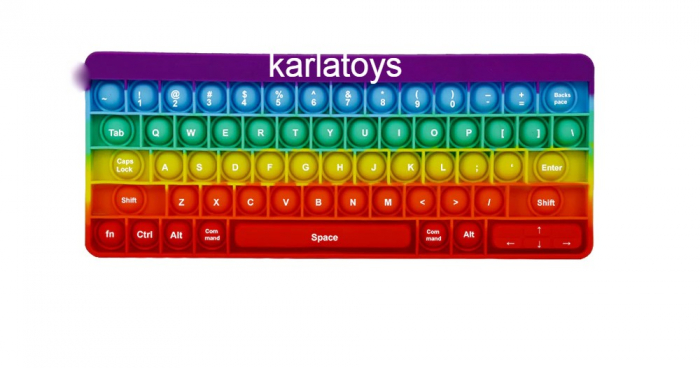 Joc antistrees din silicon Pop it Tastatura Multicolora Keyboard [5]
