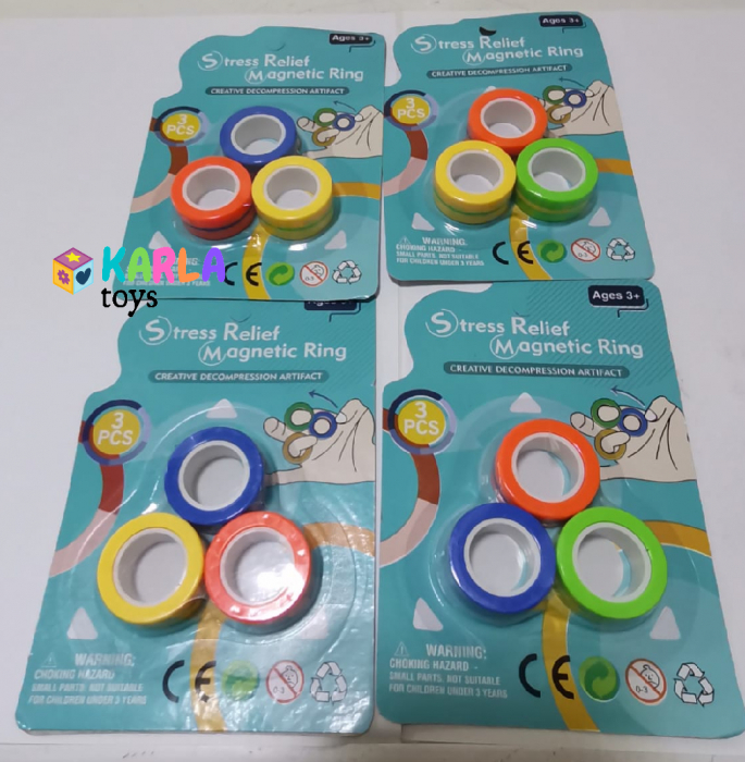 Set 3 buc Joc antistres Inel Magnetic - Magnetic Ring [10]