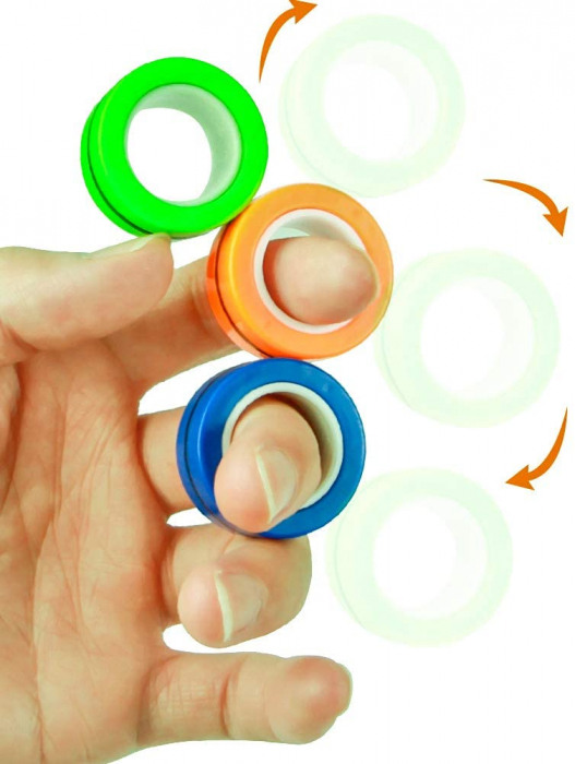 Set 3 buc Joc antistres Inel Magnetic - Magnetic Ring [13]