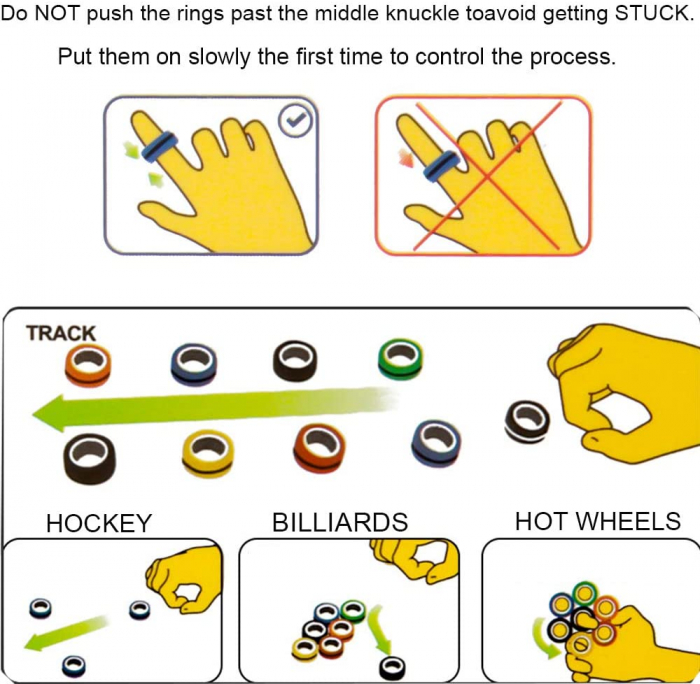 Set 3 buc Joc antistres Inel Magnetic - Magnetic Ring [14]