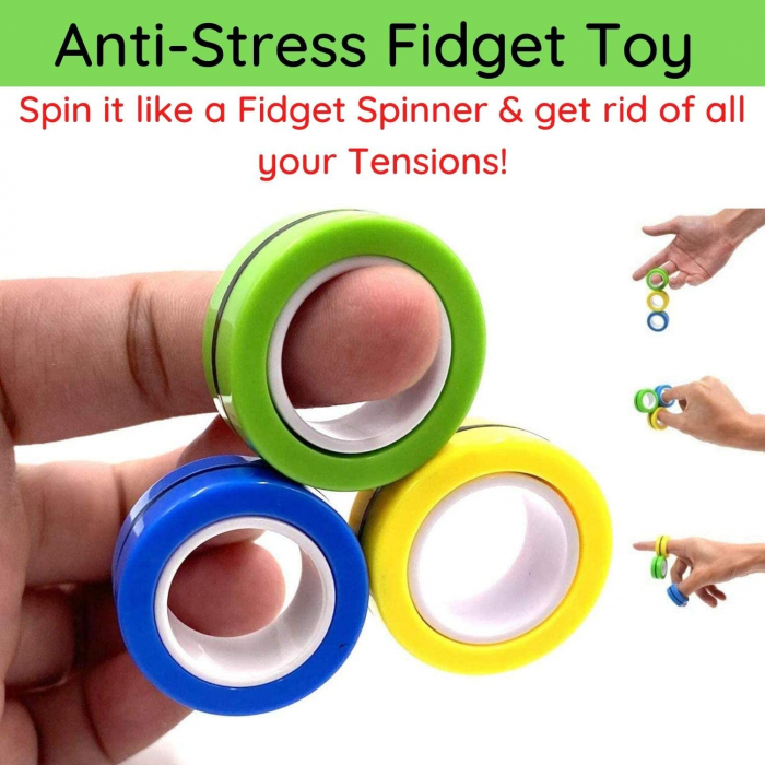 Set 3 buc Joc antistres Inel Magnetic - Magnetic Ring [17]