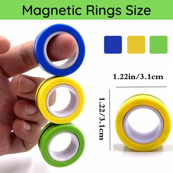 Set 3 buc Joc antistres Inel Magnetic - Magnetic Ring [18]