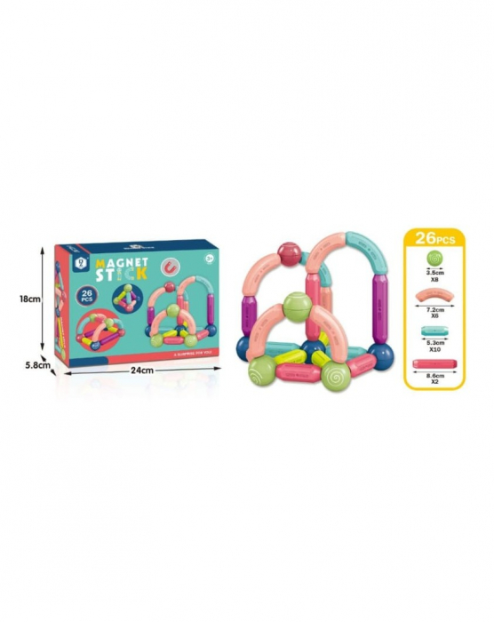 Joc Constructie Magnetic 3D Magnetic Sticks [5]
