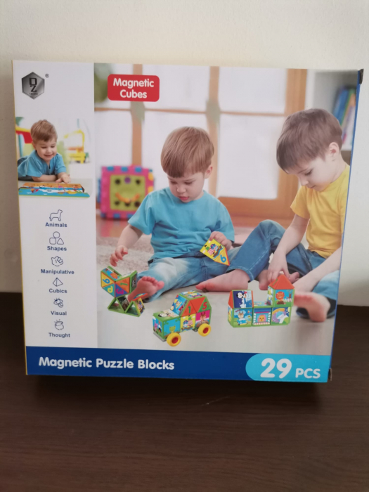 Joc Constructii Magnetic si Puzzle  Magnetic Cubes [1]