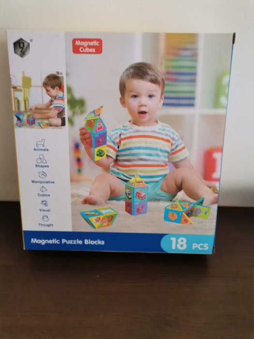 Joc Constructii Magnetic si Puzzle  Magnetic Cubes [1]