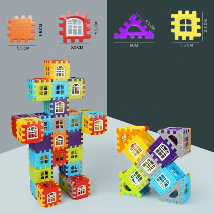 Joc de Construit cuburi 316 piese din plastic [5]