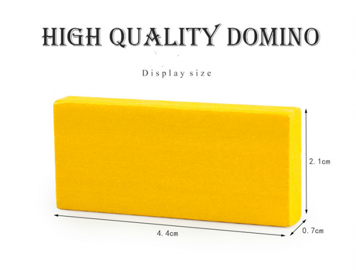 Joc de lemn Domino  cu piese colorate si capcane [3]