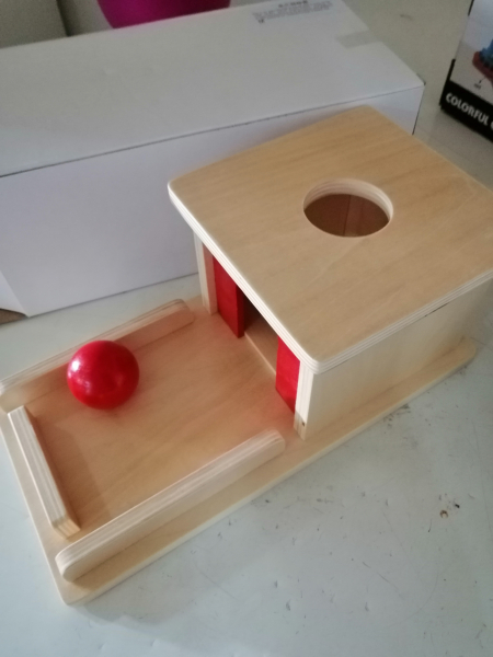 Joc de Lemn Montessori Cutia Permanentei cu bila [8]