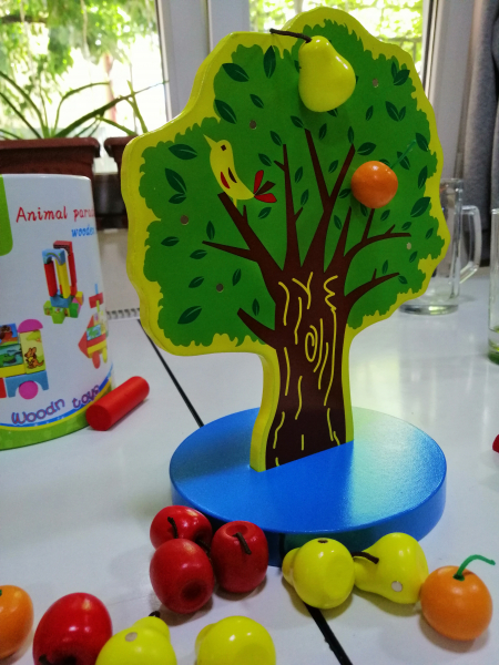 Joc de Lemn Montessori Pomul cu Mere - Apple Tree [8]