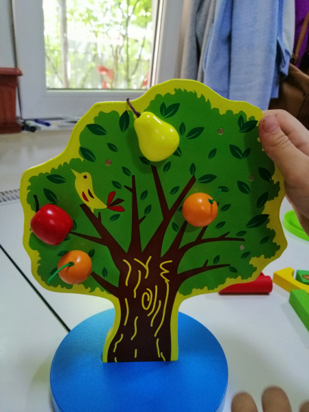 Joc de Lemn Montessori Pomul cu Mere - Apple Tree [7]