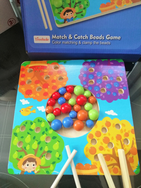 Joc de Lemn Montessori Sortator culori Pomul Fructifer [8]