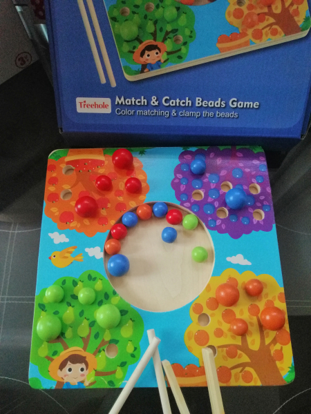 Joc de Lemn Montessori Sortator culori Pomul Fructifer [7]