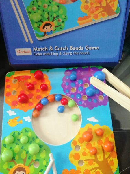 Joc de Lemn Montessori Sortator culori Pomul Fructifer [6]
