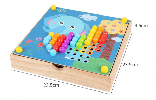 Joc de Lemn Mozaic 2 in 1 cu Planse [10]