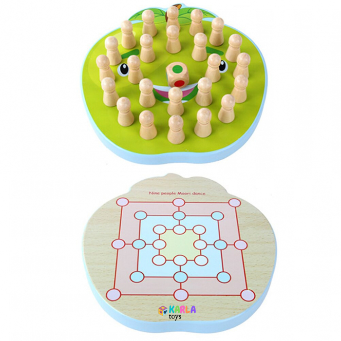 Joc de Memorie Sah din Lemn si Tintar Memory Chess 2 in 1 [3]