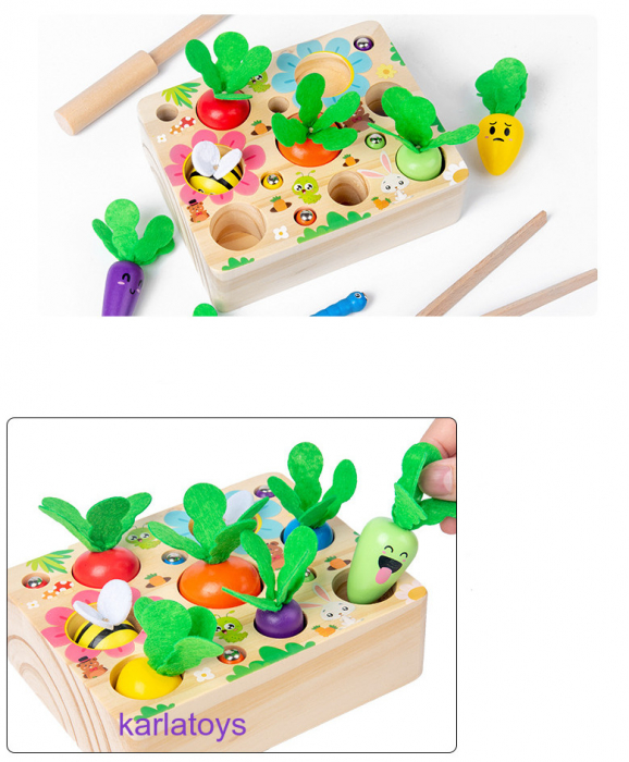 Joc  Motricitate din lemn 3 in 1 Legumele [5]