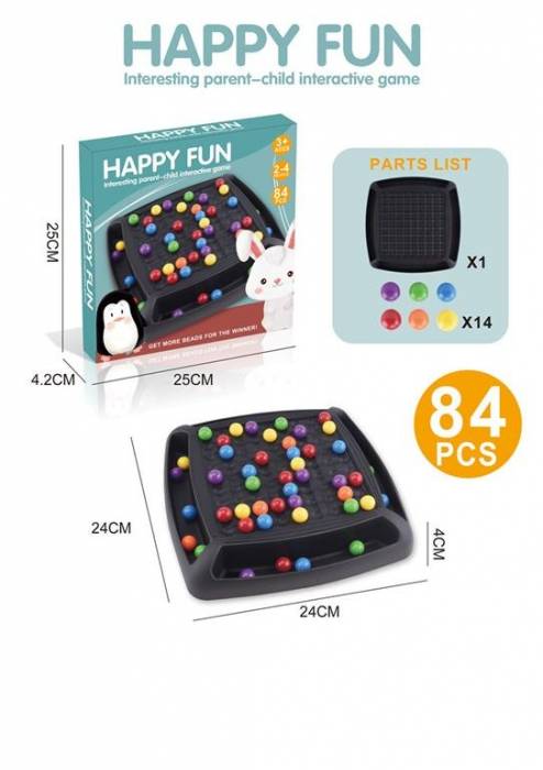 Joc de Societate Rainbow Ball Chess Game Board Asociere Culori [2]
