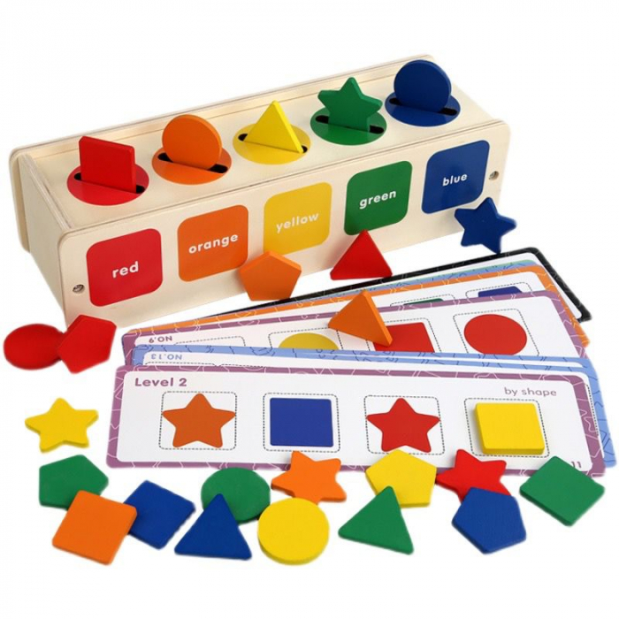 Joc de Sortare cu Forme geometrice si culori tip Montessori [5]