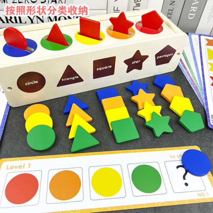 Joc de Sortare cu Forme geometrice si culori tip Montessori [2]