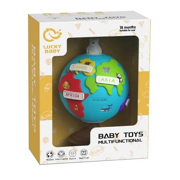 Puzzle Glob Educational Pliabil pentru Copii – Jucarie Montessori STEAM [3]