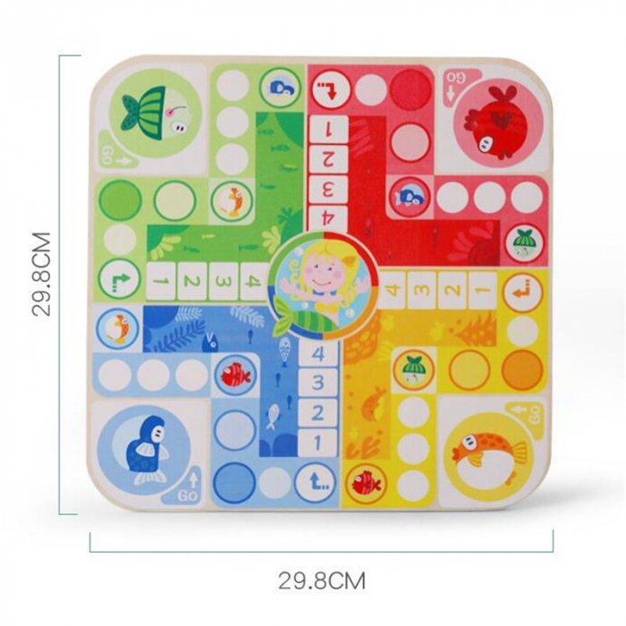 Joc din Lemn 2 in 1 pescuit magnetic Joc nu te supara frate [4]