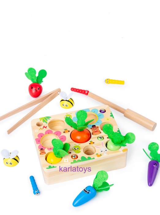 Joc  Motricitate din lemn 3 in 1 Legumele [2]