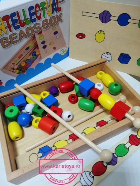 Joc Montessori Lemn Potriveste Formele  Geometrice si culorile [4]
