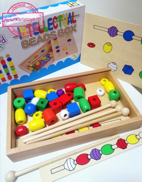 Joc Montessori Lemn Potriveste Formele  Geometrice si culorile [5]