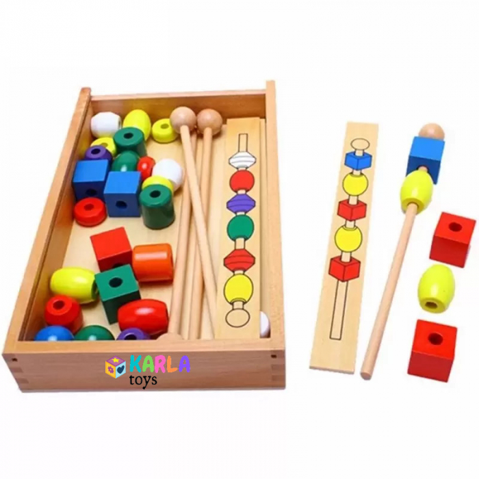 Joc Montessori Lemn Potriveste Formele  Geometrice si culorile [2]