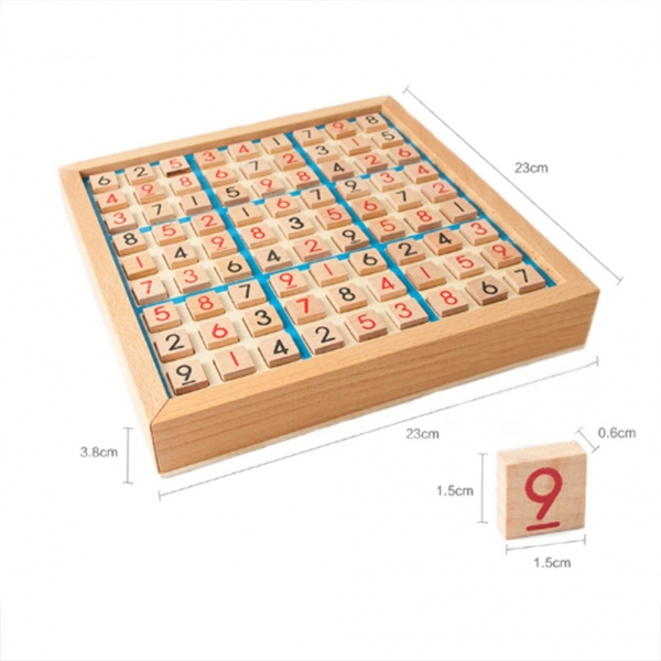 Joc din lemn Sudoku pentru copii [4]