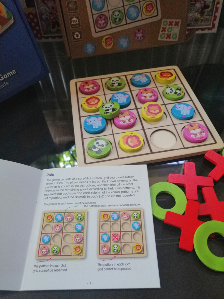 Joc Din Lemn X si 0 si Sudoku - Joc Lemn 2 in 1 x si 0 [5]