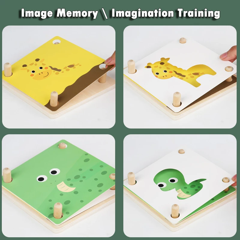 Joc Educational Montessori Asociere Umbre Puzzle Cognitie [6]