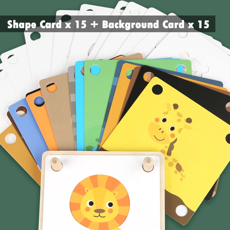 Joc Educational Montessori Asociere Umbre Puzzle Cognitie [5]