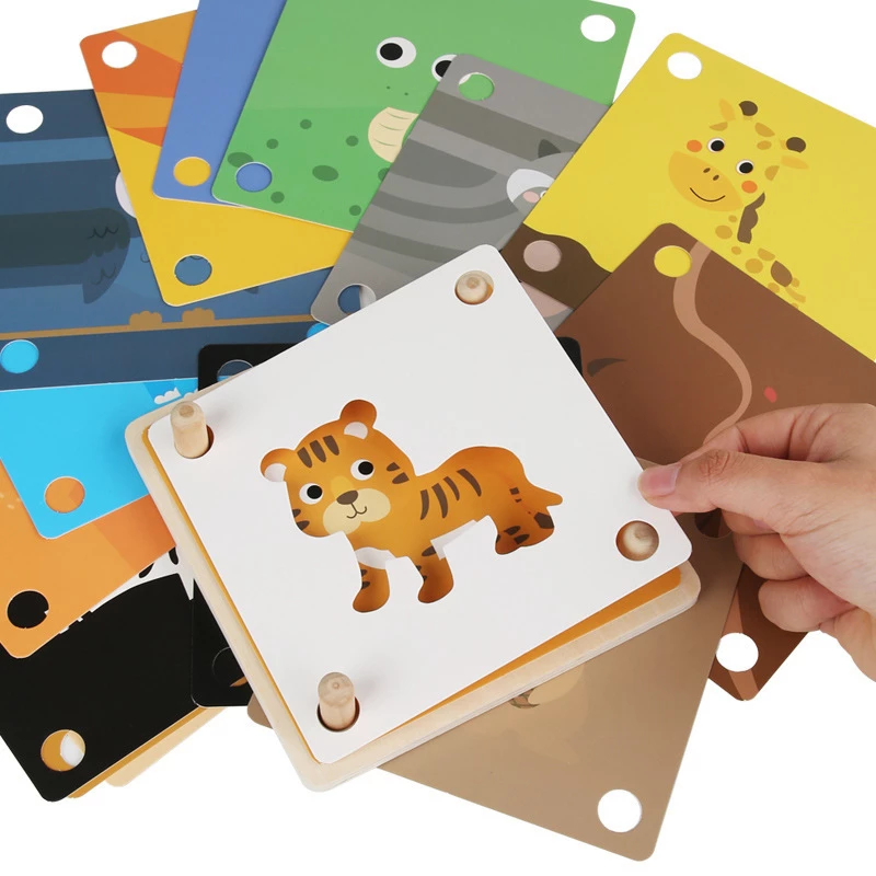 Joc Educational Montessori Asociere Umbre Puzzle Cognitie [3]