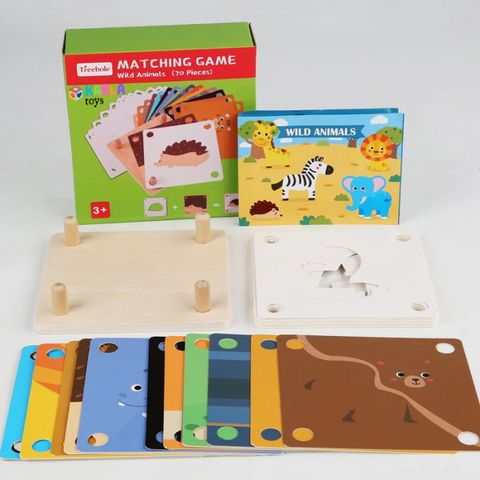 Joc Educational Montessori Asociere Umbre Puzzle Cognitie [2]