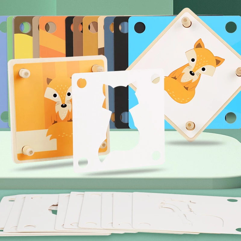 Joc Educational Montessori Asociere Umbre Puzzle Cognitie [4]