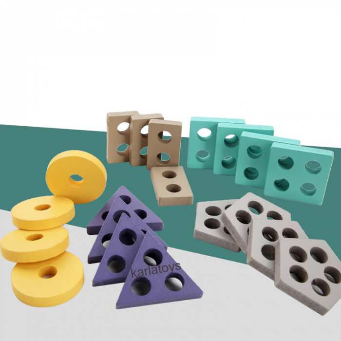 Joc Educativ 3 in 1 Logaritmic, Sortator Forme Geometrice, Cifre [4]