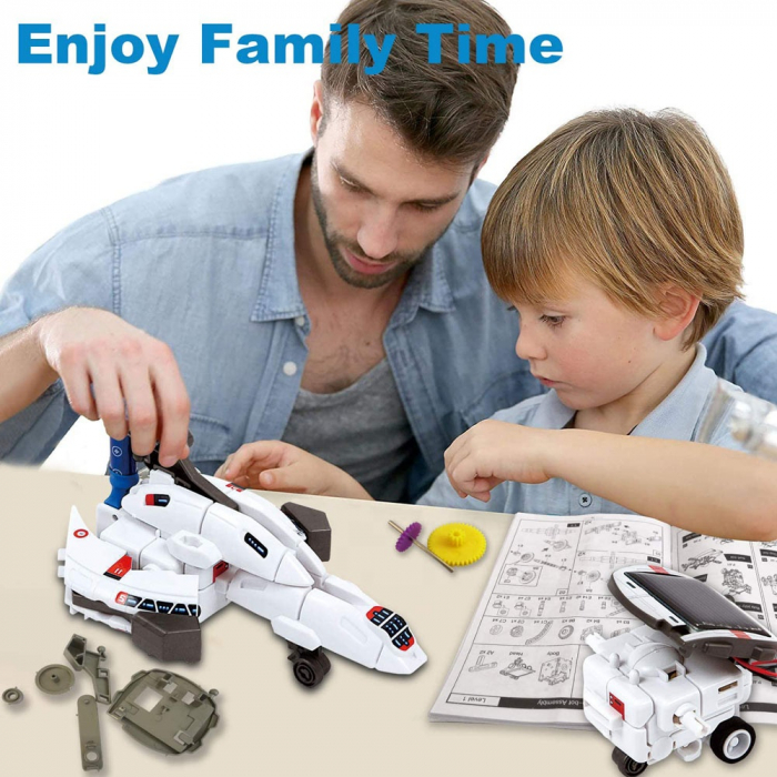 Joc Educativ Kit Solar 6 in 1 Nava Spatiala - Set STEM pentru Copii [5]