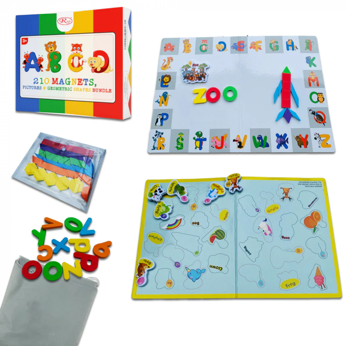 Joc educativ Magnetic cu 210 piese din Spuma si Plansa [2]