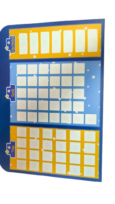 Joc educativ Micul meu Calendar – Plansa cu ceas, anotimpuri, zile si vreme, limba romana [3]