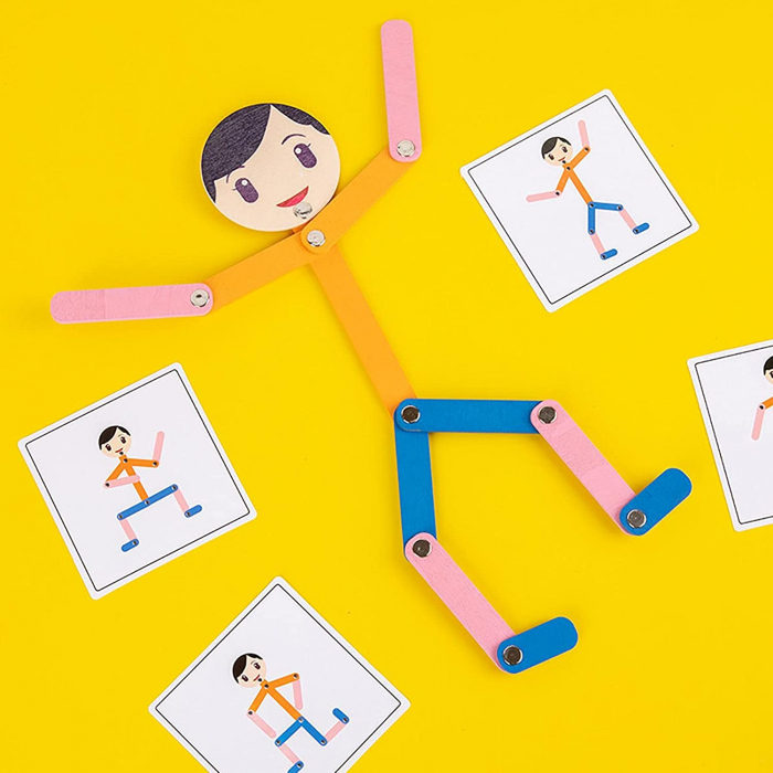 Joc Educativ Montessori din lemn Structura Corpului Uman [2]