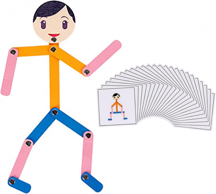 Joc Educativ Montessori din lemn Structura Corpului Uman [5]