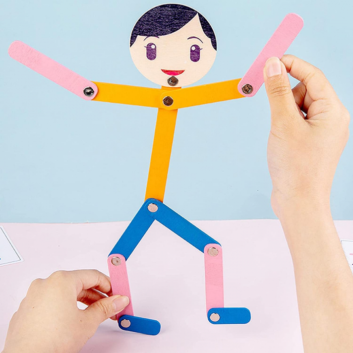 Joc Educativ Montessori din lemn Structura Corpului Uman [4]