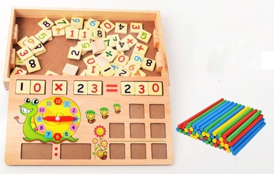 Set educational din lemn matematica 3 in 1 [5]